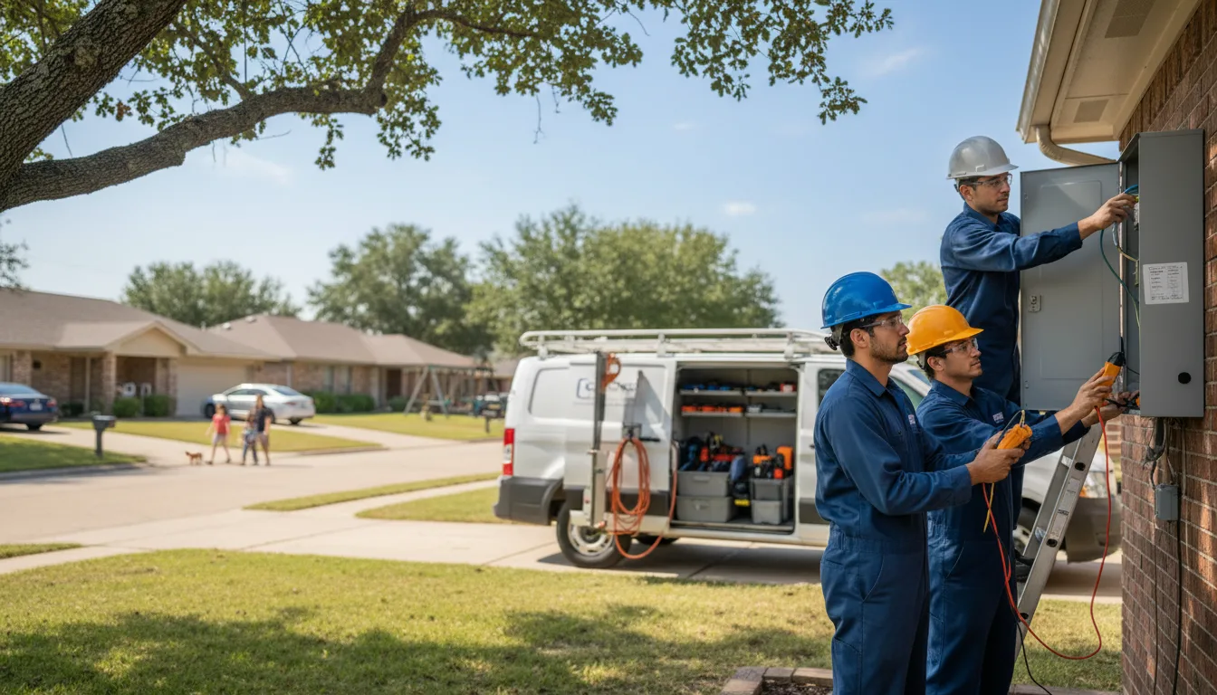Certified electrician providing emergency electrical services in Provencal, LA